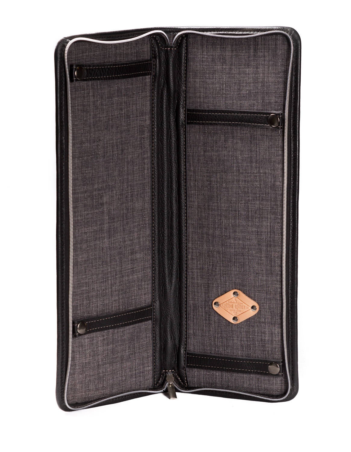 Handmade LEATHER Men's NECK TIE Travel Case Wedding