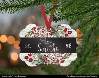 Mr & Mrs Ornament, Our First Christmas, 2018 Ornament, Family Ornament, Custom Ornament, Wedding Gift, Benelux Ornament, Gift for Couple