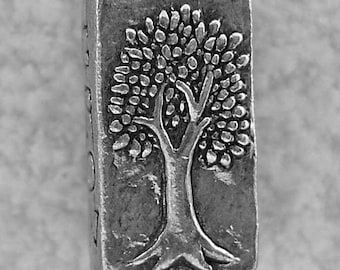 Green Girl Studios Grow Strong Pewter Bead