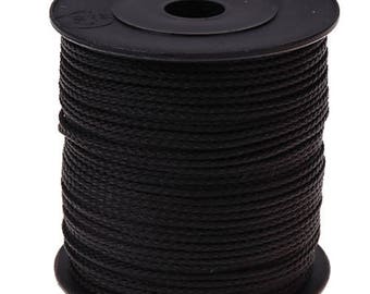 1.5mmx1m polyester black thread/string