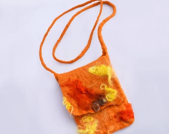 Wet Felted Small Purse
