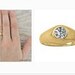 1.60ct Round Diamond Mens Ring Gypsy style GIA certified 14kt Yellow Gold J-SI2 Blueriver4747 reserve for JoAnne