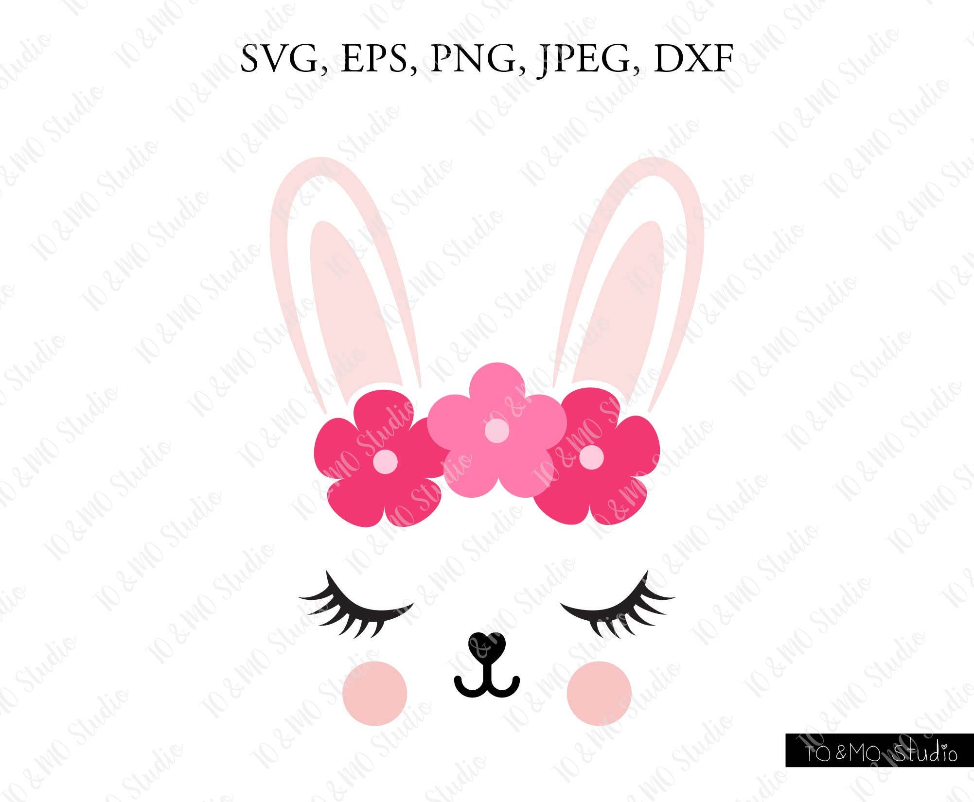 Download Bunny SVG Cute Bunny Face Svg Bunny Clip Art Bunny Face
