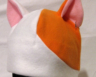 Cat Ear Hat - Calico - NATURAL COLORS