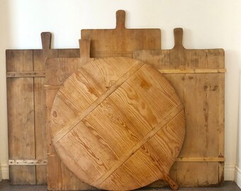 Vintage Large French Bread Board, Cheese Bread Board, Rectangle Bread Board, French Charcuterie Board, Wooden Cheese Board,