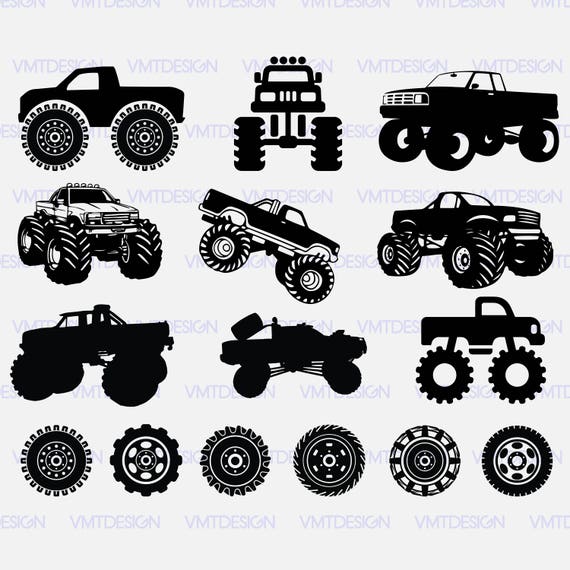 Free Free 271 Silhouette Grave Digger Monster Truck Svg SVG PNG EPS DXF File