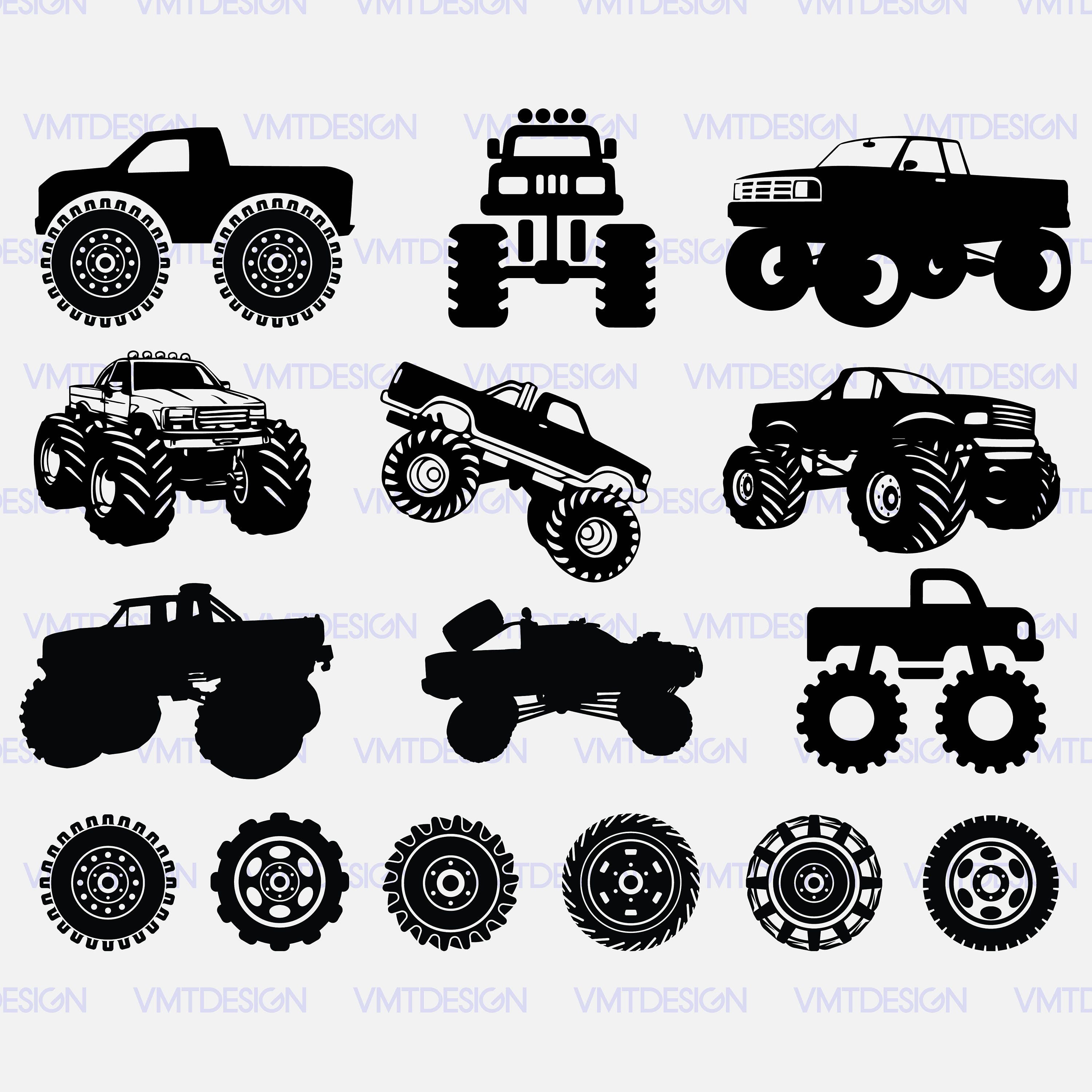 Download Monster Truck svg Monster Truck Silhouette Monster Truck