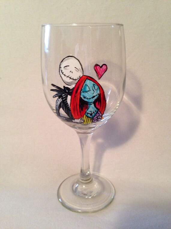 nightmare before christmas wine glass nightmare before christmas wine glass set