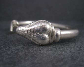 Vintage Mexican Sterling Snake Cuff Bracelet 6.5 Inches