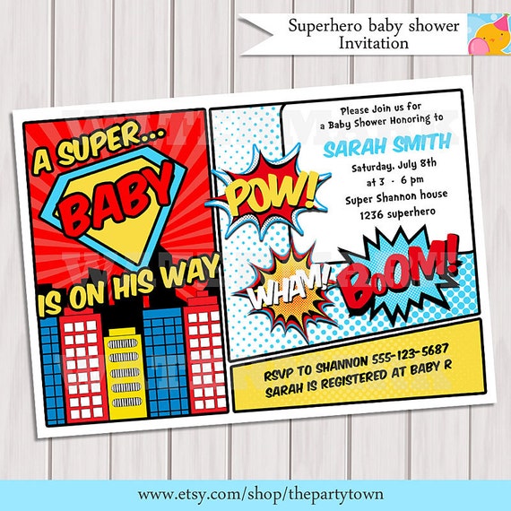 Superhero Invitation Card 6