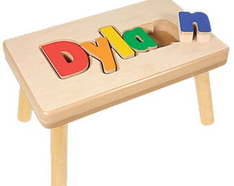 Name Puzzle Stool