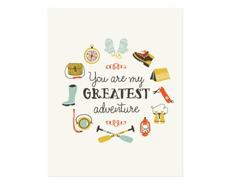 Greatest Adventure Art Print 8x10 11x14