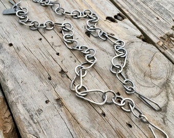 Sterling Silver Interchangeable Pendant Chain Necklace Handmade Sterling Silver Chain By Joy Kruse Wild Prairie Silver