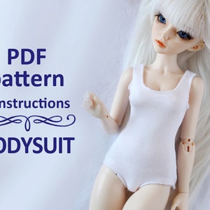 PDF pattern Underwear Body bodysuit for MiniFee, Ellowyne Wilde, Tonner and other MSD 16 inches doll
