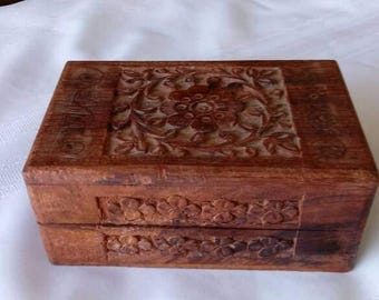 Sheesham Wood Jewelry Box Made in India