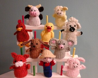 Deluxe Old MacDonald finger puppet set.