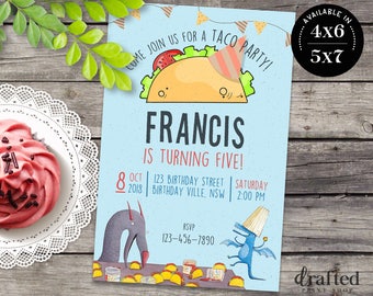 Dragons Love Tacos Invitation, Dragons Love Tacos Birthday, Dragons Love Tacos Card, Dragons Love Tacos Printable, Dragons Love Tacos Party