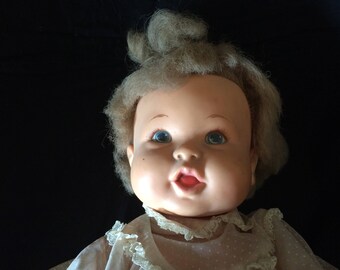 Vintage Doll, Vinyl Doll, Ideal Rub-a-Dub Doll - 1970