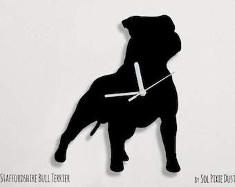 Staffordshire Bull Terrier Dog - Wall Clock