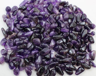 Tumbled Purple Amethyst Stones Polished 10oz - Size 12mm - 20mm Stone Gemstone No Holes