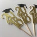 Class Of 2018 Graduation Cupcake Toppers | Graduation Cupcake Toppers | 2018 With Cap Cupcake Toppers | Cake Toppers | Party Decor