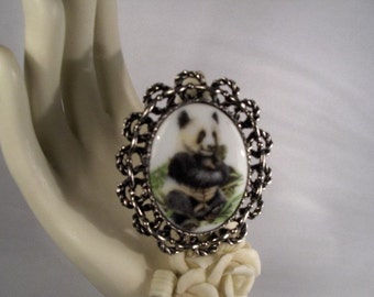 Panda Bear Brooch\/Pendant/necklace