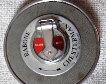 Vintage Rabone 50 ft metal tape measure