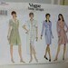 Vogue Basic Design 1901 vintage coatdress pattern size 12-14-16 classic career wardrobe