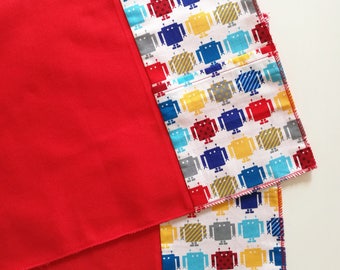 Set two Robot themed placemat