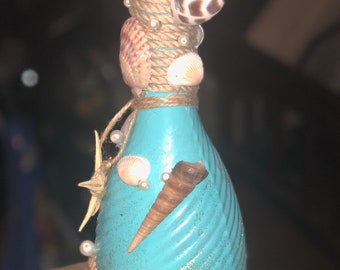 Ocean wine bottle home decor