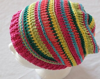 Colorful Beanie, crochet