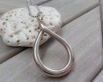 Silver Teardrop Necklace
