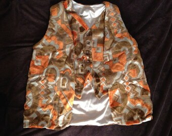 60s vintage groovy double VEST