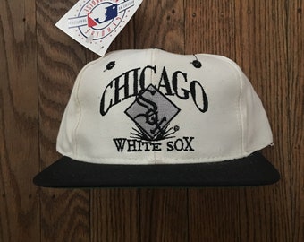 Vintage 90s Deadstock Chicago White Sox MLB Snapback Hat Baseball Cap