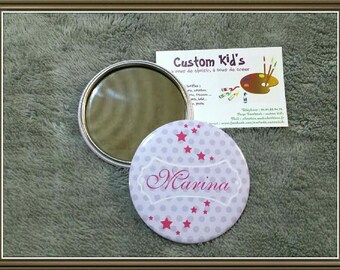 Custom 75 mm Pocket mirror and pouch