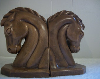 horse head bookends