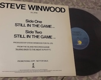 Steve Winwood. Still In The Game. Single Album.Vinyl Record LP