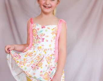 Pretty in Pink Floral Fringe Top