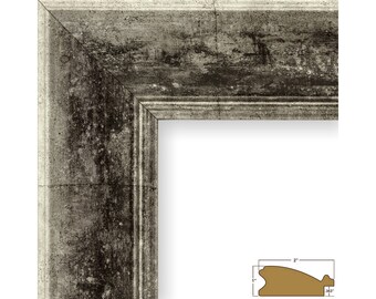 Craig Frames, 16x20 Inch Vintage Silver Picture Frame, 2" Wide (2123061620)