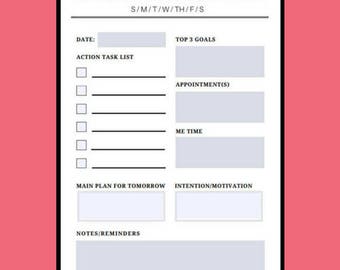 action day results planner