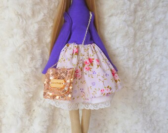 Bright gift, Fabric Doll, textile doll, Soft toy, Cloth doll, Gift Idea, Rag Doll, Tilda doll, Soft doll, Stuffed doll, fairy doll, gift