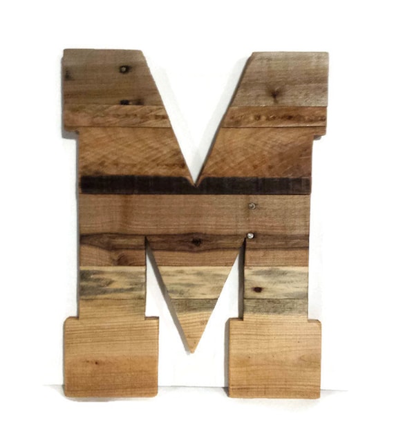 Wooden Letters Large Wood Rustic