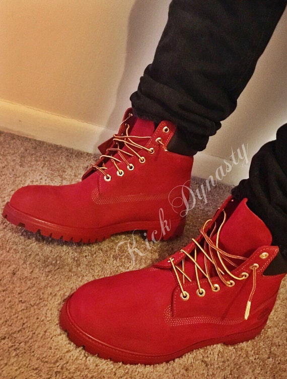 mens red timberland boots for sale