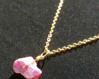 SALE! Rough Ruby Necklace! #RA