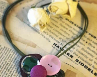 Vintage buttons Necklace