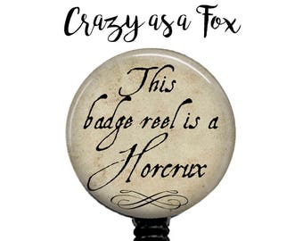 Horcrux Retractable Badge Holder, Badge Reel, Lanyard, Stethoscope ID Tag, Nurse, RN, Student, Harry Potter inspired