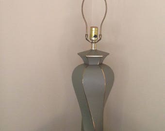 Lamp Mirris Greenspan Lamp Hollywood Regency,Tall Mid Century Green Morris Greenspan Lamp,Hollywood Regency lamp