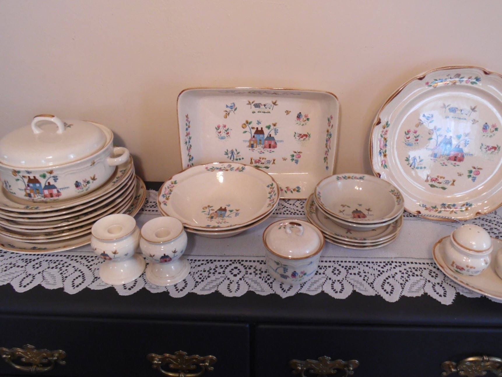 International Heartland Stoneware SY7774 Retro Country