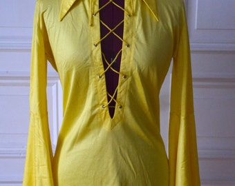 Vintage 1960s lace up tunic