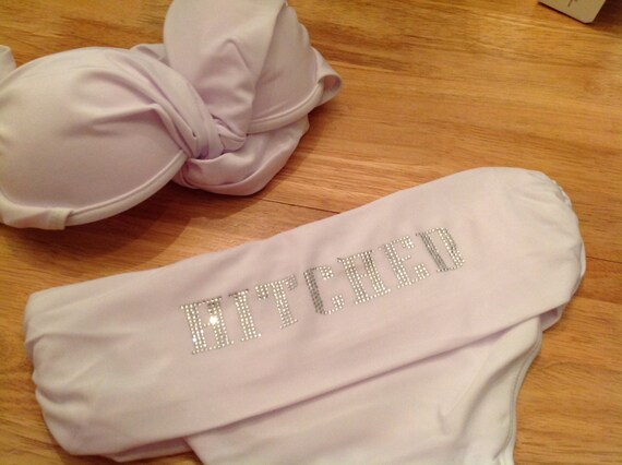 HITCHED. Just Married BIKINI. S